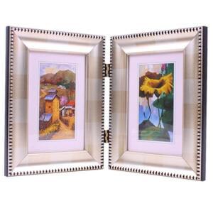 [2개구성] 장식용 탁상용 랜덤 심플액자4x6W10x15cm금색은색자주녹색 AW8D2EF3
