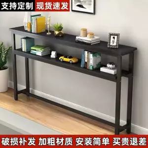 슬림테이블 이동식 월넛 틈새 원목 슬림 좁고긴 선반