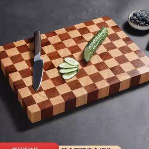 원목 가정용 주방 체크 업소용 양면 도마 나무 칼도마