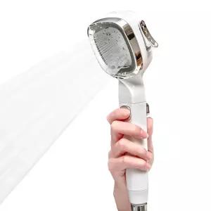 SP 일본마트 미세분사 SAUCE 장만A647 사각 물줄기 샤워기헤드 4단계