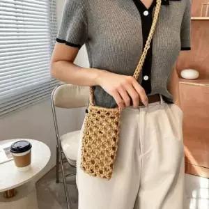 여름 왕골 토트백 제주도 동남아 데일리 미니 빅 숄더 크로스백 핸드폰가방