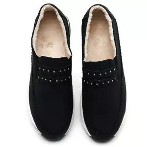 여성 엄마 데일리 털슈즈 겨울 방한 슬립온 로퍼 신발 ZUM5+1hgA