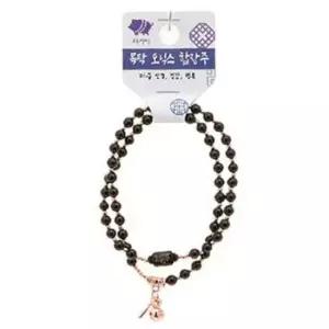 [생활] 호연 불교 기원 팔찌 오닉스 목탁 안정 화해 띠 합장주 염주 돼지