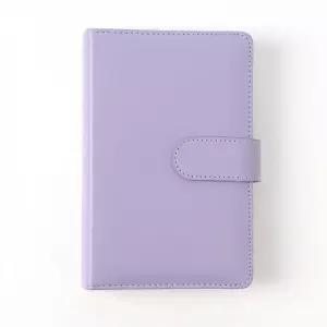 다이어리형 내부포켓 퍼플 유선노트 A6 만년다이어리