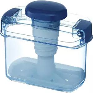 즉석 피클 메이커 야채 프레스 츠케모노 용기 사각형 일본산 BPA 프리 (블루 0.8L)
