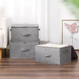 [생활] 원룸패브릭정리함 부직포리빙박스 소형 의류 지퍼형보관함