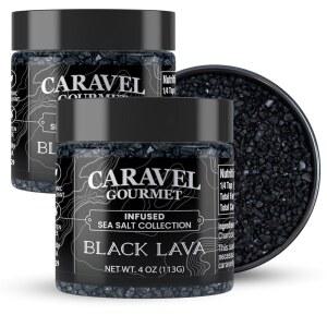 마무리, 로스팅, 그릴링을 위한 레인보우 페퍼콘과 함께하는 바다 소금 & 후추 조미료 믹스 u2013 4온스 병 by 카라벨 고메