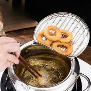 가마솥튀김기 올스텐튀김기 1인튀김기 튀김 1구 치킨 가정용 20cm 냄비 감자 201소재