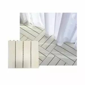 틈있는 옹이색 본판2개 마감재1개 베란다마루 조립바닥 조립식데크타일