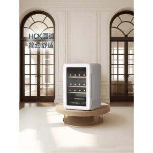 와인셀러 미니 와인 냉장고 호텔 걸이컵 철제프레임 케이스 듀얼존 50L 쿨러