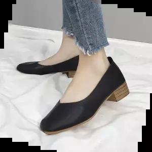 편한플랫 여성 봄단화 굽있는 플랫슈즈 직장인 출퇴근 편한구두