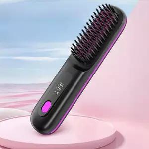 무선 콤보 매직 브러쉬 고데기 음이온 빗고데기 매직기 헤어스타일링