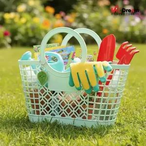 [티처스]빅드림 시장놀이 체험학습 구디백 미니 장바구니 민트 파스텔 젤리백