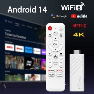 안드로이드 TV 스틱 H96 MAX H313 14 BT5.0 4K 쿼드 코어 2.4G 5G Wifi6 홈 미디어 플레이어 음성 비서 스