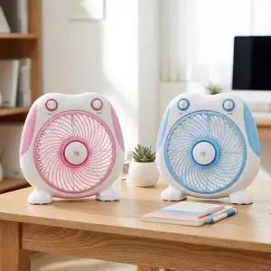 [홍진테크]홍진 동글동글 가정용 사무용 탁상용 박스팬 HJ-25FP_HJ25FB / 미니선풍기 탁상선풍기