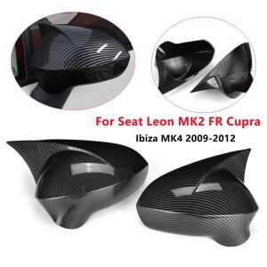 좌석 Leon M 2009-2012 Ibiza MK4 자동차 백미러 사이드 커버 윙 캡 외부 하우징 쉘 트림 S