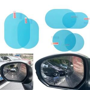 24pcs 범용 안티-안개 눈부심 방지 방수 자동차 튜닝 백미러 트림 필름 커버 외부 부품 유리 액세서리