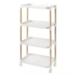 선반4단 565x355x1035 바퀴선반 미용카트 트롤리수납함