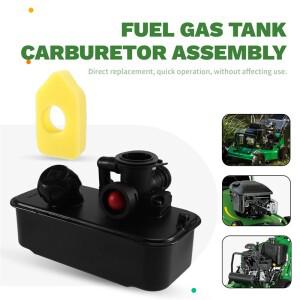 Briggs & Stratton 용 M12K-잔디 깎는 기계 액세서리 498809A 494406 연료 가스 탱크 기화기 어셈블리 탄수