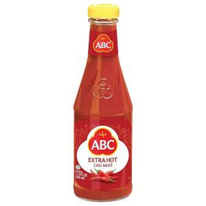 ABC 엑스트라 핫 칠리 소스, 11.3온스, 매콤한 스리라차 스타일 삼발, MSG 없음, 우마미 맛, 칠리 & 마늘로 만든 인도네시아식 바비큐