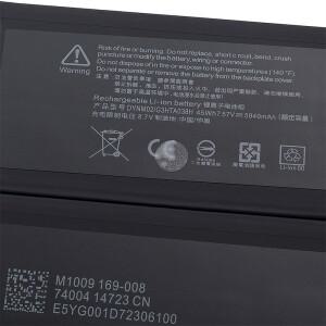 SUOZHAN 새로운 5940mAh G3HTA038H DYNM02 노트북 배터리 Microsoft Surface Pro 6 1807 45WH용