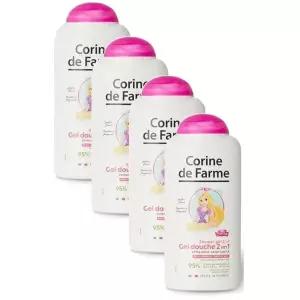 Corine de Farme Shower Gel 2 in 1 코린드팜 라푼젤 키즈 샤워 젤 바디 워시 300ml 4팩