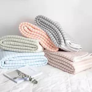 코튼 여름이불 스트라이프 침구 싱글 퀸 더블
