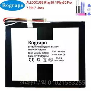 Alldocube Cube iPlay 30 배터리  iPlay30 Pro 태블릿 PC 7 와이어 플러그 및 무료 도구 3.8V 9000mAh 2962