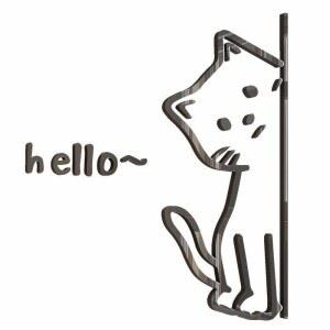 고양이 포토월 벽부착 검정 1 레터링 카페 소형 벽장식 방꾸미기 포토존