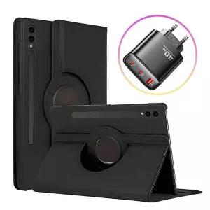 갤럭시탭S6 252FFM86 10.5 크로스 레더 케이스+Toocki 40W 고속충전기