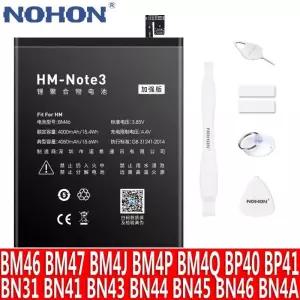 NOHON 배터리 Xiaomi Redmi Note 2 3 5A 7 8 Pro 4 4X 5 8T BM45 BM46 BM47 BN31 BN41 BN43 BN45 BN46 BN4A