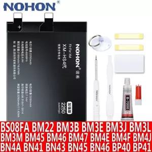 NOHON 블랙 4 프로 4S 미 5 믹스 2 2S 8 라이트 9T 9 포코폰 F1 A3 배터리 BS08FA BM47 BM4J BN4A BN46  노