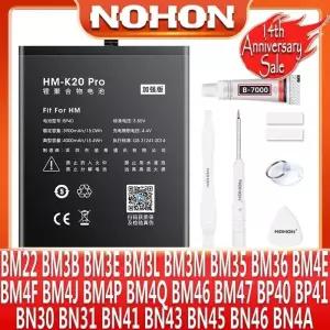NOHON 배터리 BP40 BP41 BM4E BM47 BM46 BN43 BN41 BN4A BN45 BM3M BN31 BN30 BM3B BM3E BM3L Xiaomi Redmi