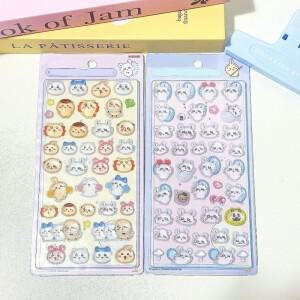 3D 치이카와 스티커 귀여운 장식용 데칼 방수 접착 휴대폰 케이스 노트북 물병 DIY 공예 용품 장난감