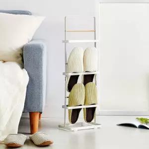 좁은현관깔끔정리 양방향 슬리퍼거치대 화이트_BT0625001