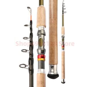 잉어 낚시대 피더 하드 FRP 탄소 섬유 휴대용 내구성 초경량 텔레스코픽 여행용 폴 1.8/2.1/3.0/3.6M