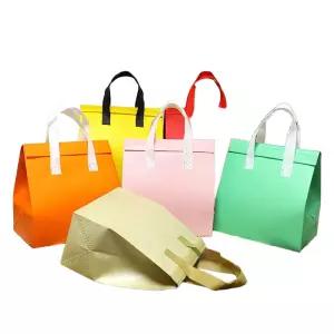 케이크 보냉백 100개 테이크아웃 부직포 은박 가방 쇼핑 포장