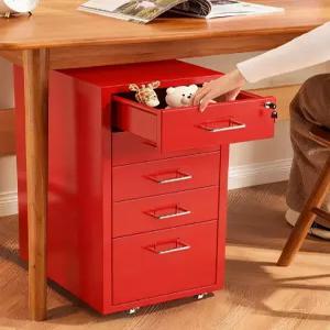 8단 철제서랍장 사이드 이동식 틈새 캐비닛 캐비넷 보조 책상 서랍 안방 철제 수납함