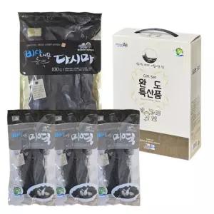 완도 미역 다시마 선물 세트 어르신 답례품 완도특산품 건미역3봉 건다시마1봉