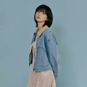 [LAP](센텀시티점)배색 카라 절개 데님집업 AS1DZ261