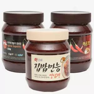 유쎌스토어 만능양념장 블랙라벨 1.5kg 2개와 집밥만능 1.4kg 1개 양념소스