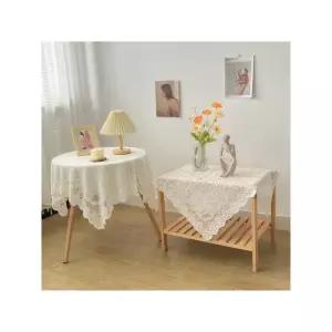 프리미엄 방수 우아한 먼지커버 전자레인지 덮개 커버 수납 베이지화이트 레이스 원단 60 x