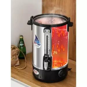 프리미엄 스테인리스 전기 보온통 가열기 온수통 단열 물통 대형 10.5L