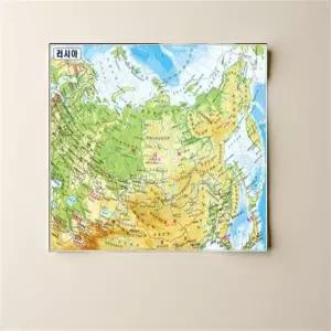 러시아 지도 수도 도시 바다명 산맥 표기 여행 사업 출장용 150x111cm 중형