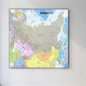 러시아 지도 수도 도시 바다명 산맥 표기 행정 관광 여행 사업 출장용