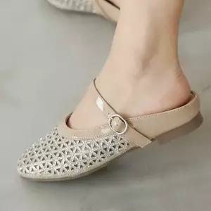 더힐슈즈 메쉬 비즈 여성여자 구두 정장화 단화 로퍼 플랫 뮬 블로퍼 3cm sjpe-s-2021