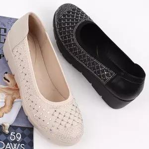 더힐슈즈 보석 웨지굽 여성여자 구두 정장화 단화 로퍼 플랫 4.5cm sjbad-855