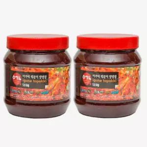 유쎌스토어 만능양념장 오리지널 1.5kg과 오리지널 1.5kg 돼지고기양념장