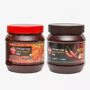 유쎌스토어 만능양념장 오리지널 1.5kg과 블랙라벨 1.5kg 떡볶이양념장