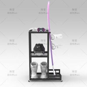 스노우보드 스키 스탠드 보드 5단 벨린 스키장비 휴대용 블랙 튜닝용 진열대 데크